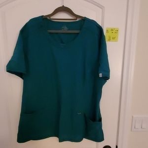 EUC Cherokee Infinity Hunter Green Scrub top 3XL
